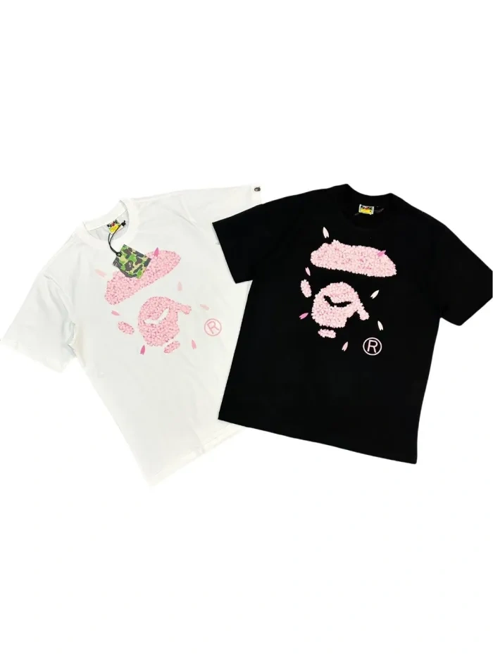 1:1 quality version Cherry blossom Ape Print Tee 2 colors