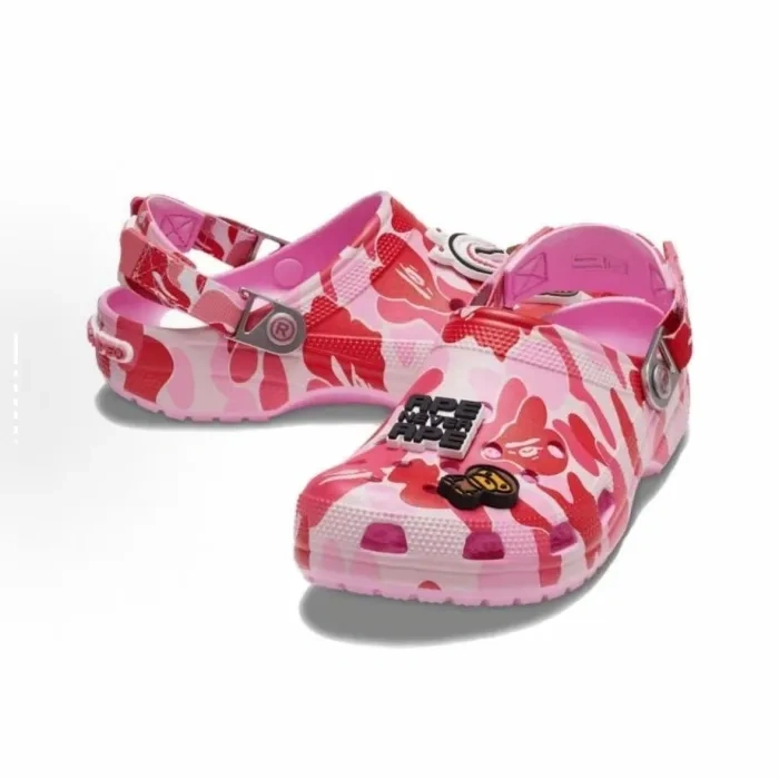 Bape Ape Head Camouflage Hole Shoes