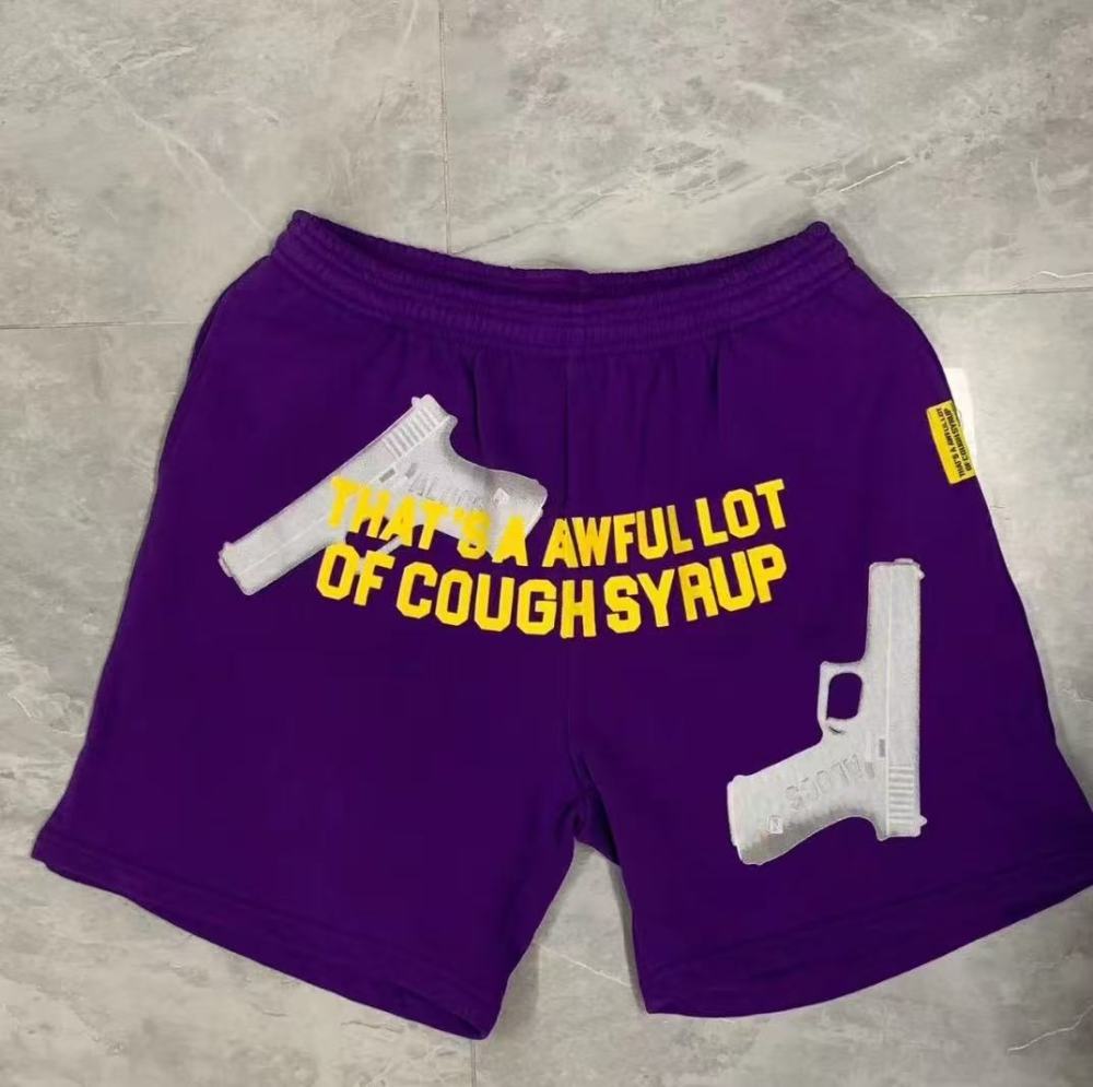 Thats Awful Lot Of Cough Syrup Gun Shorts 2 Colors