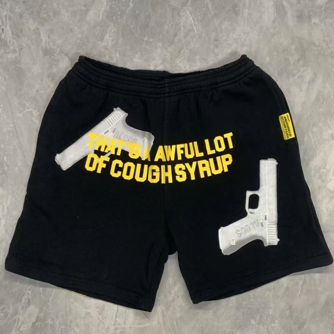 Thats Awful Lot Of Cough Syrup Gun Shorts 2 Colors