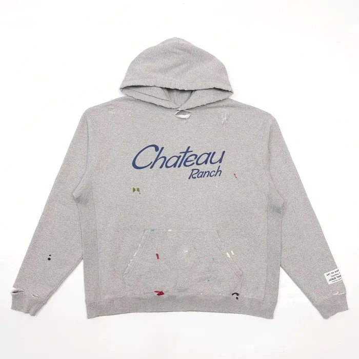 GD 1:1 quality version Winery Hand-Painted Print Distressed Hoodie