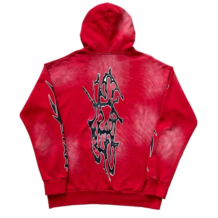 Hellstar HS Letter Print Washed Version hoodie & pants set