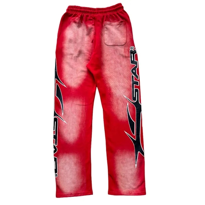 Hellstar HS Letter Print Washed Version hoodie & pants set