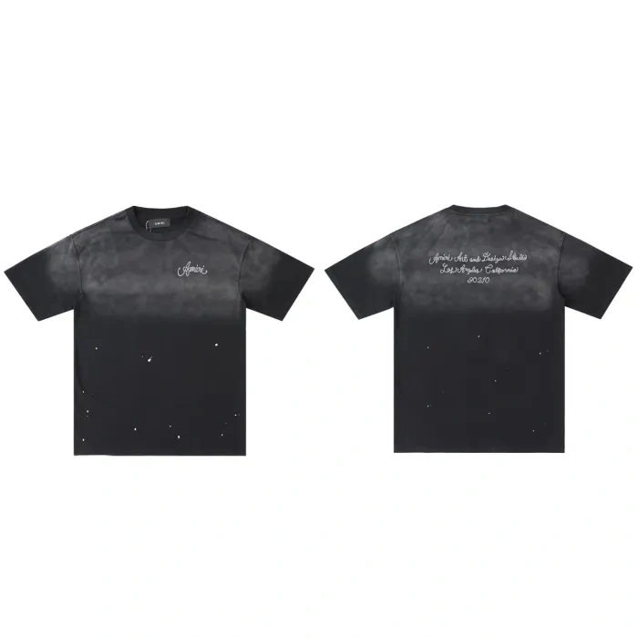 AM Simple Logo Printed Washed Version tee 4 colors