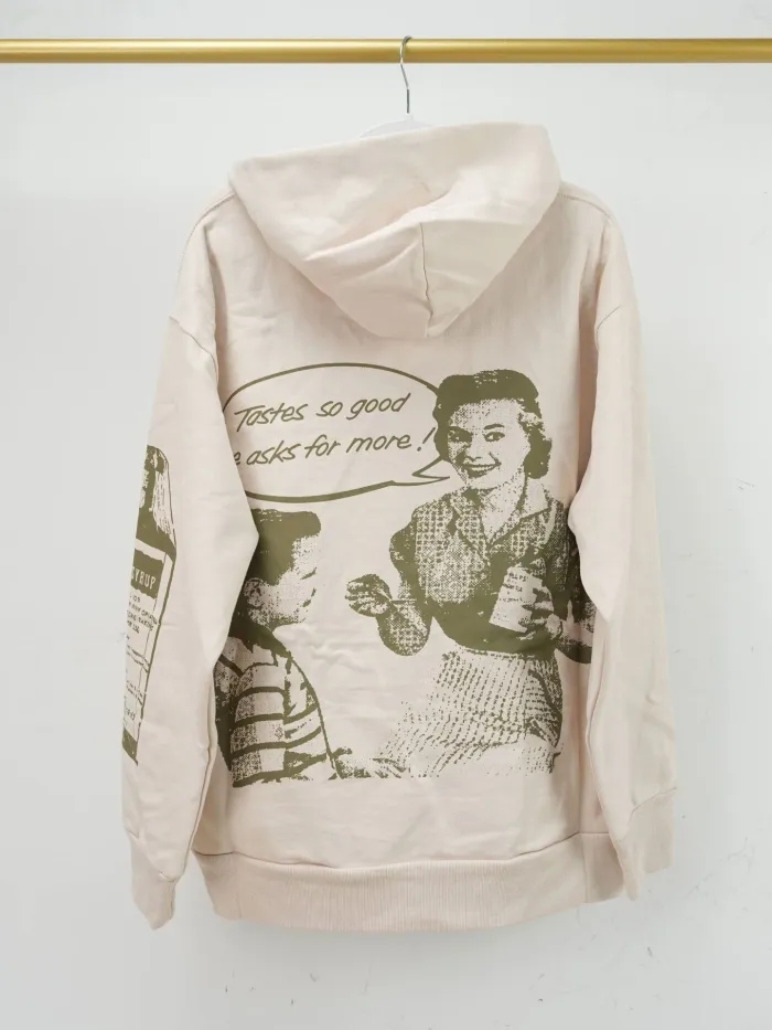 Thats A Awful Lot Of Cough Syrup Retro Character Dialogue Printed Hoodie