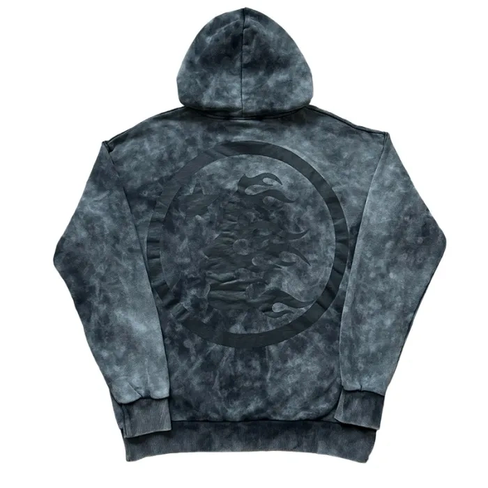 Hellstar Black Logo Print Washed Version hoodie & pants set