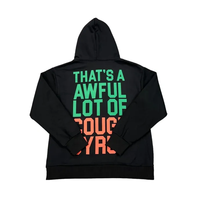 Thats Awful Grayish red and green Print hoodie