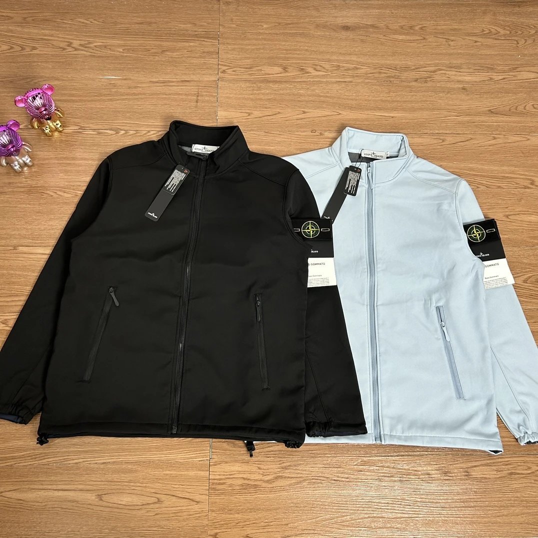 Stone Island Softshell Functional Windbreaker Zipper Jacket 2 Colors