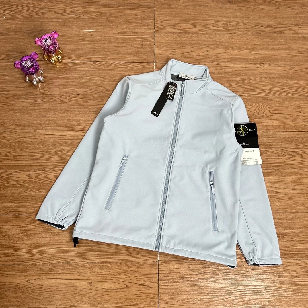 Stone Island Softshell Functional Windbreaker Zipper Jacket 2 Colors