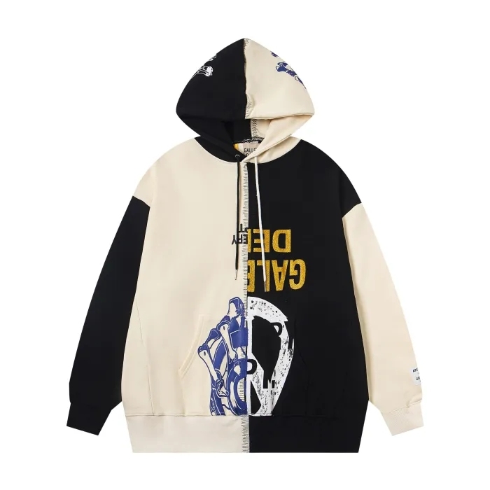Gallery Dept Asymmetric Patchwork Hoodie 3 colors