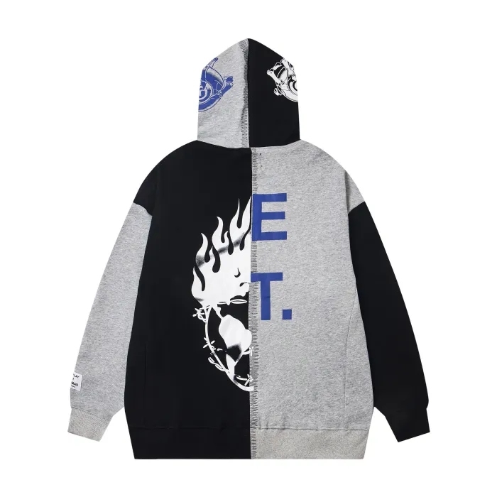 Gallery Dept Asymmetric Patchwork Hoodie 3 colors