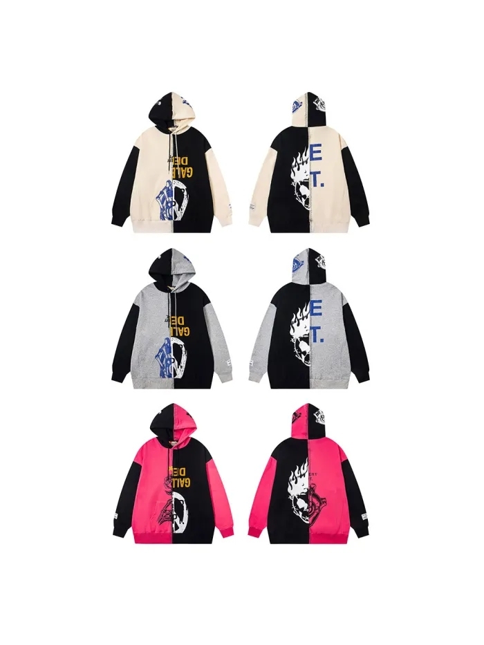 Gallery Dept Asymmetric Patchwork Hoodie 3 colors