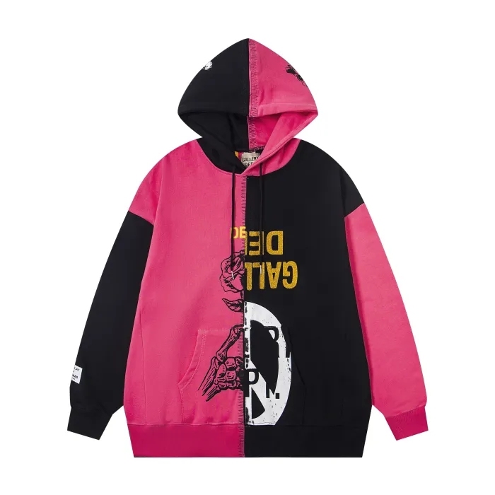 Gallery Dept Asymmetric Patchwork Hoodie 3 colors