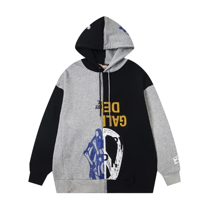 Gallery Dept Asymmetric Patchwork Hoodie 3 colors