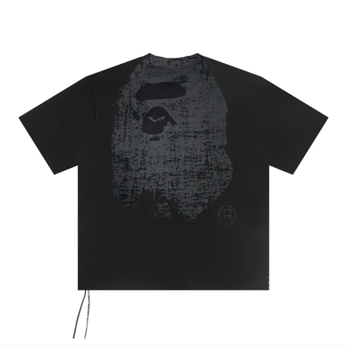 Bape 1:1 quality version 28480638 Skull woven strap Print Tee 2 colors