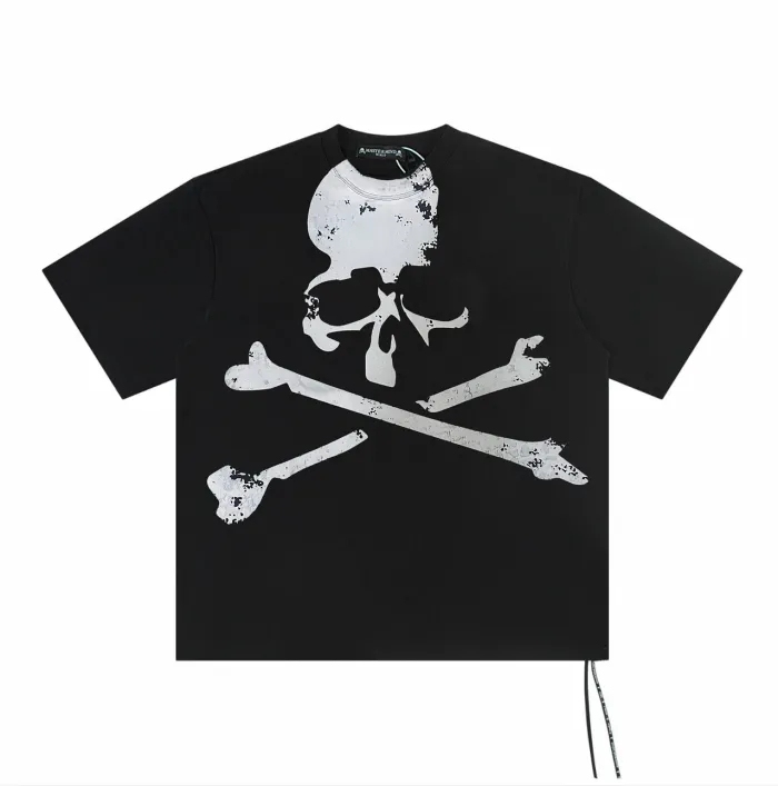 Bape 1:1 quality version 28480638 Skull woven strap Print Tee 2 colors