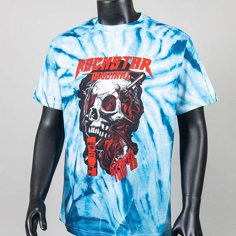 Gallery Dept  Skull Blue Tie Die Shirt