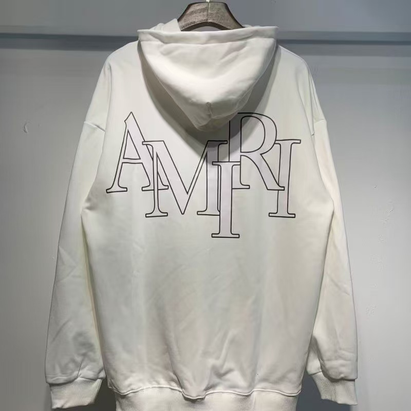 AM Letters Printing Hoodie 2 Colors