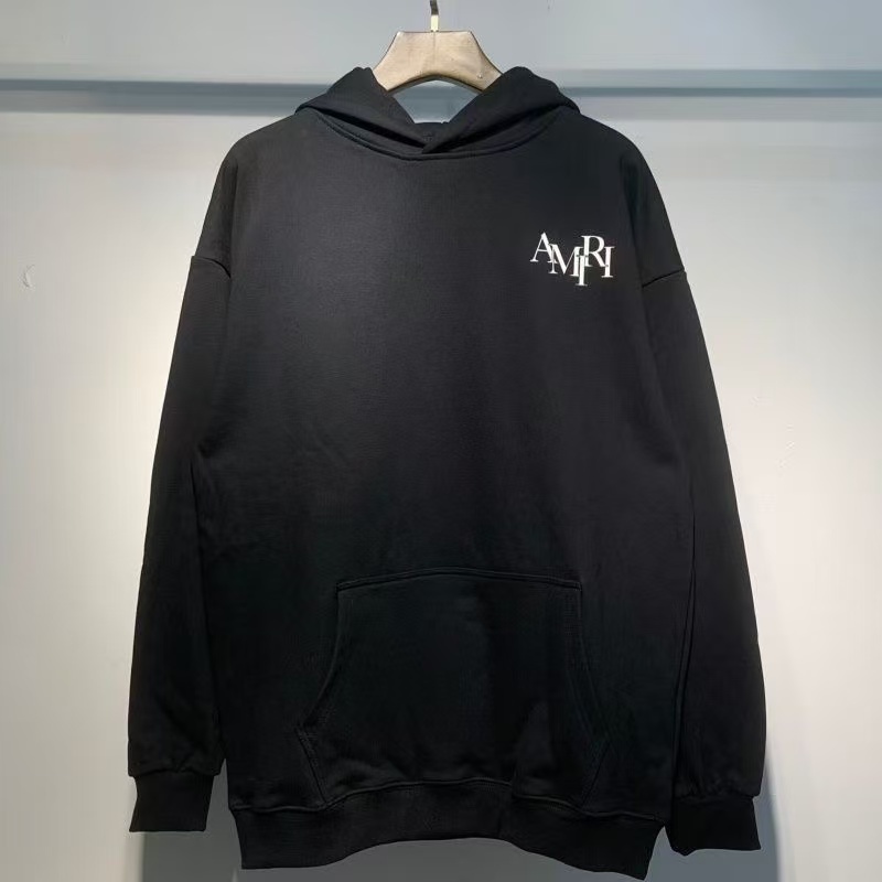 AM Letters Printing Hoodie 2 Colors