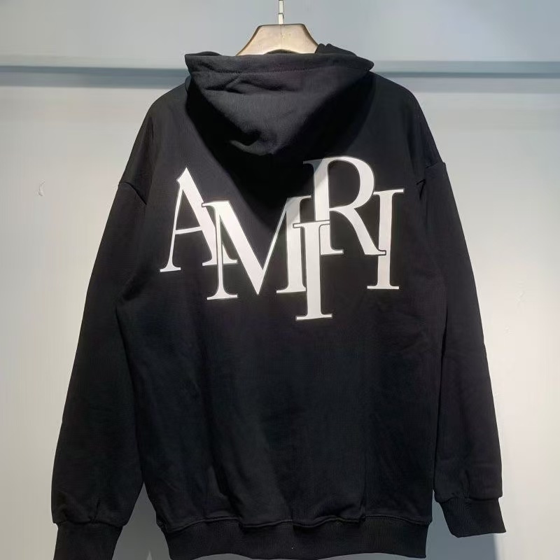 AM Letters Printing Hoodie 2 Colors