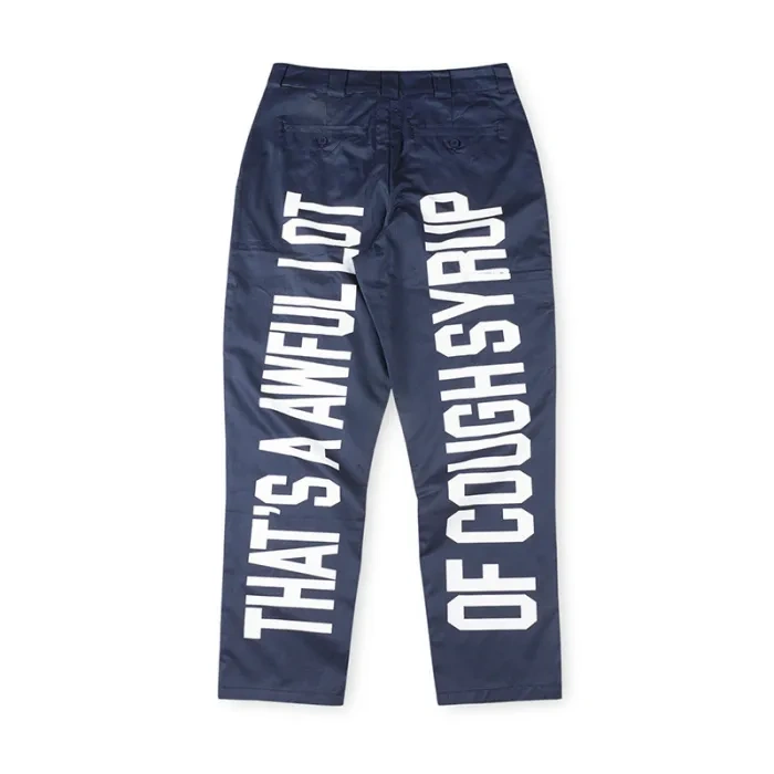 Thats A Awful Lot Of Cough Syrup Classic Letter Print Jacket & Pants Set 3 colors
