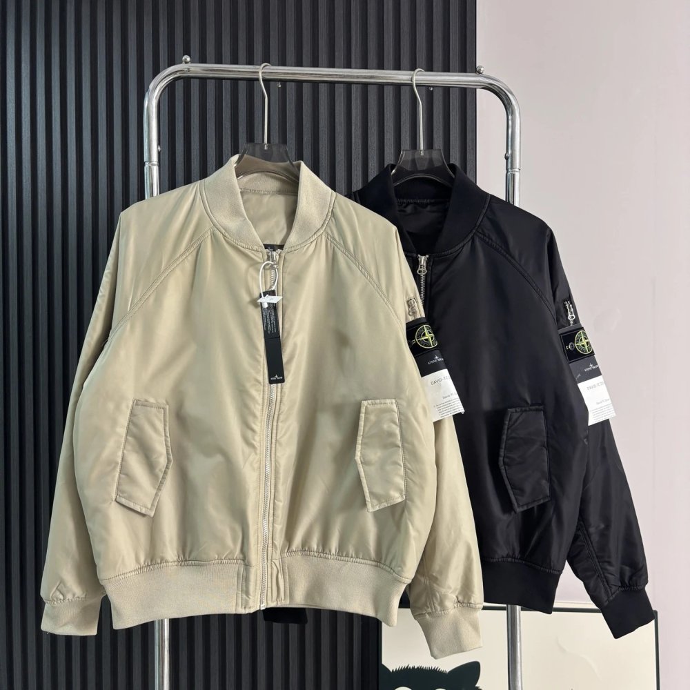 Stone Island Pilot Cotton Suit Baseball Jacket 2 Colors