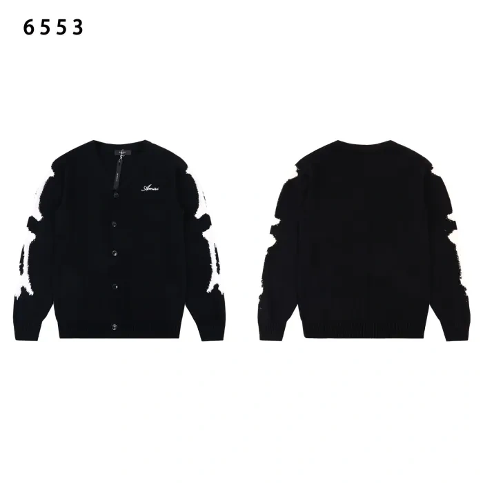 AM Arm Bone Jacquard Sweater 4 colors