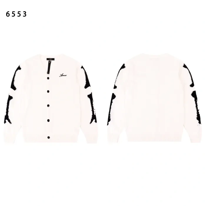 AM Arm Bone Jacquard Sweater 4 colors