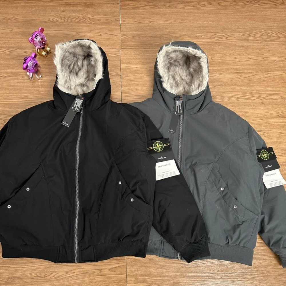 St0ne Island Fur Collar Puffer Jacket 2 Colors