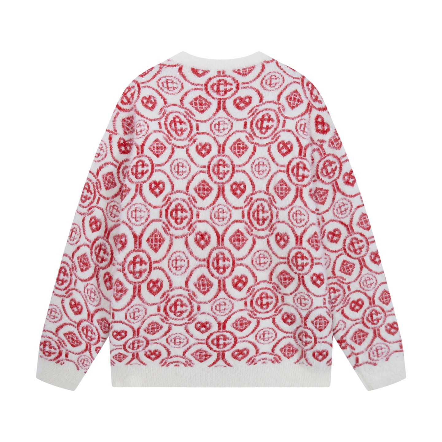 Casa  479913 Red White Wool Sweater