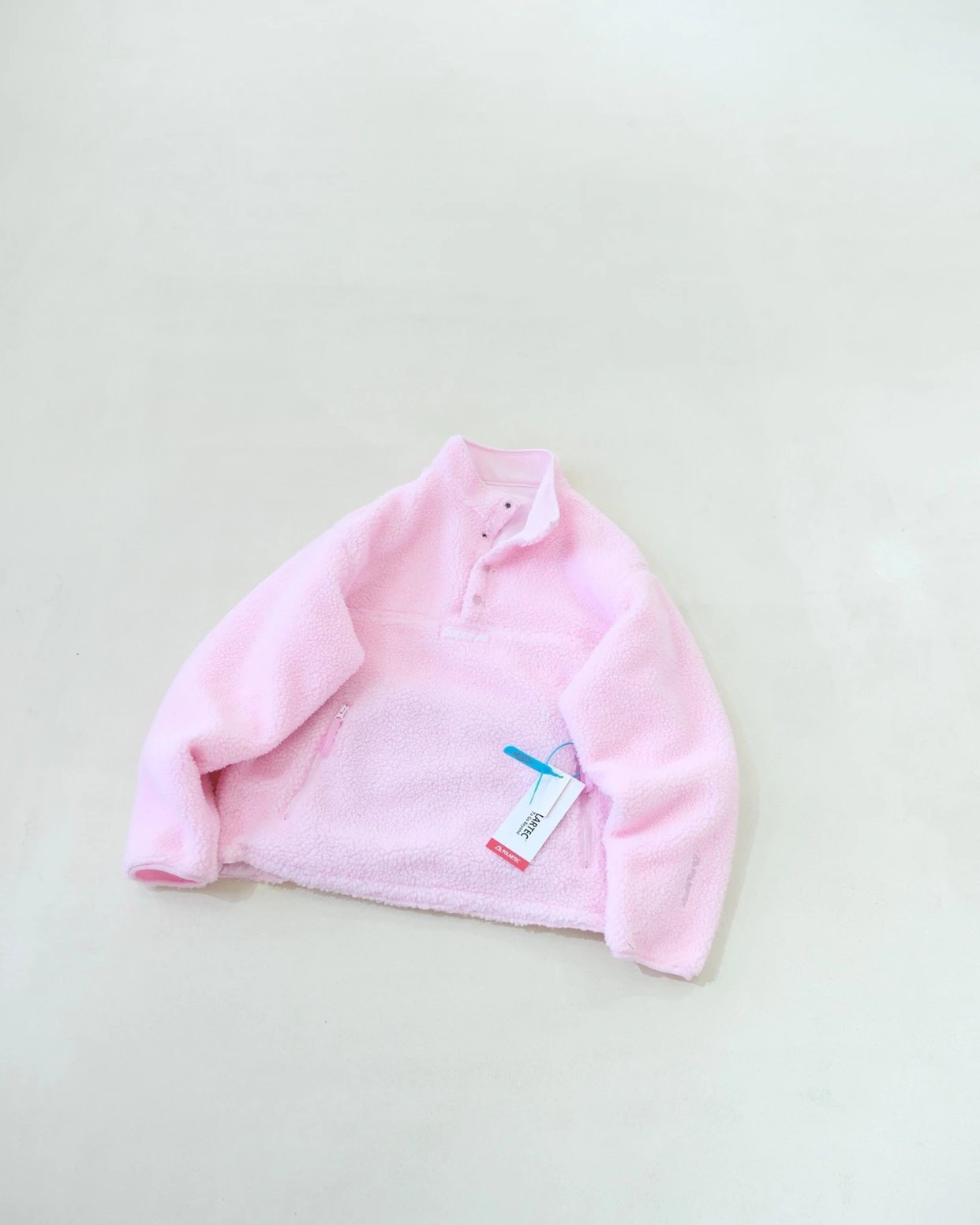 Sup Polartec fw25 week8 Double-Sided Lamb Fur Half-zip Hoodie 4 Colors