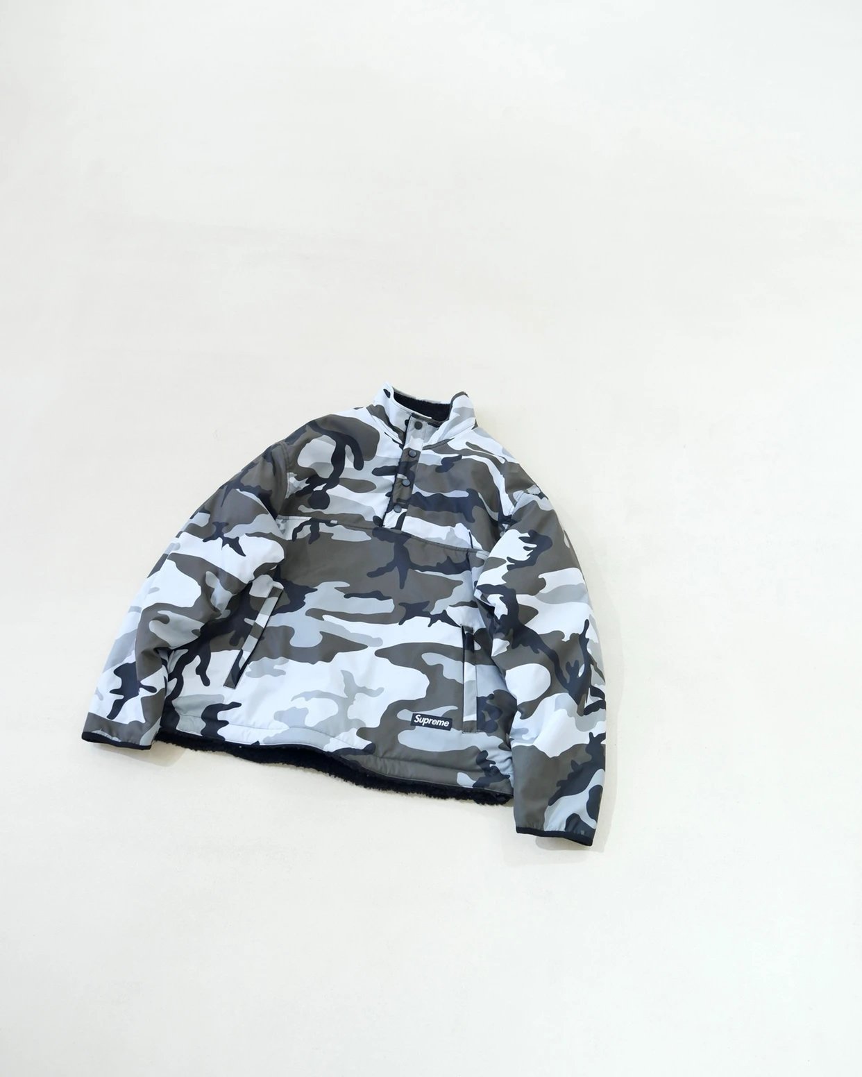 Sup Polartec fw25 week8 Double-Sided Lamb Fur Half-zip Hoodie 4 Colors