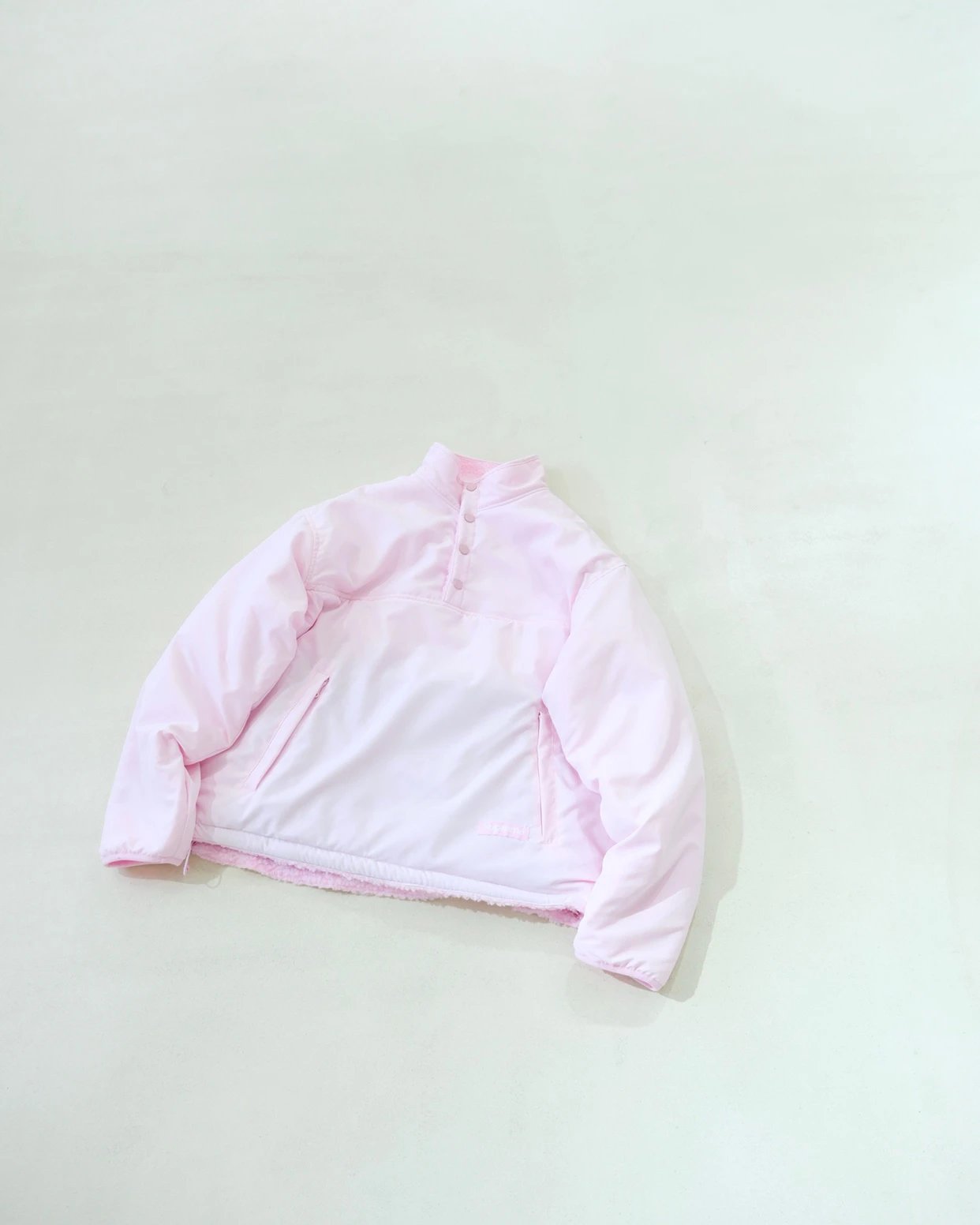 Sup Polartec fw25 week8 Double-Sided Lamb Fur Half-zip Hoodie 4 Colors