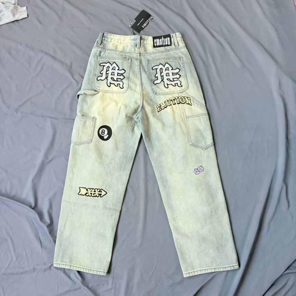 Mixed Emotion Patches Jeans