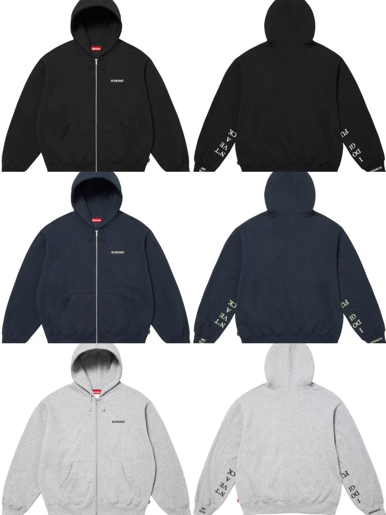 Sup Fuck Off Zip Up Hoodie 3 Colors