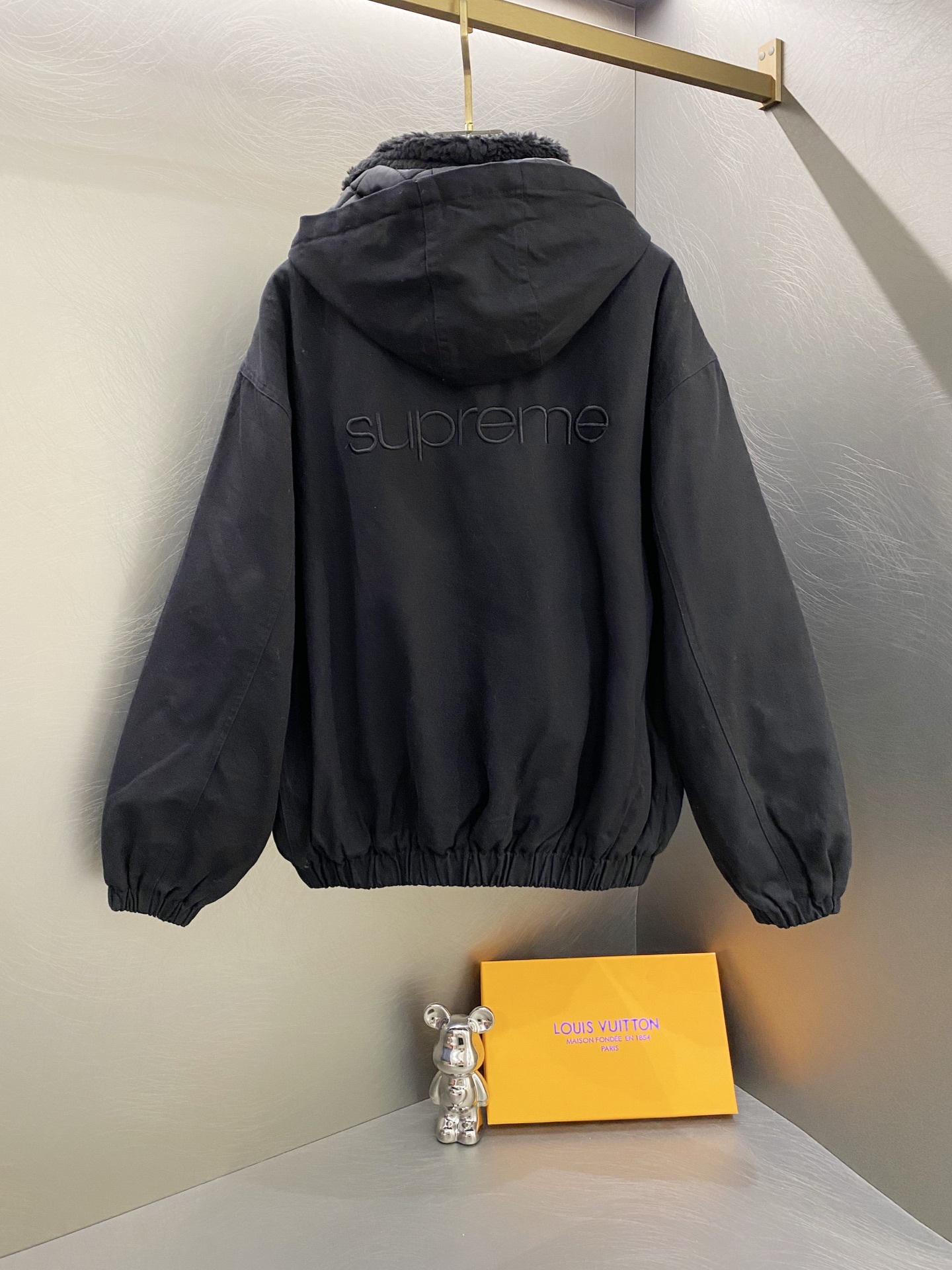 Sup FW24 WEEK6 Faux Shearling Lined Bomber Jacket 458047