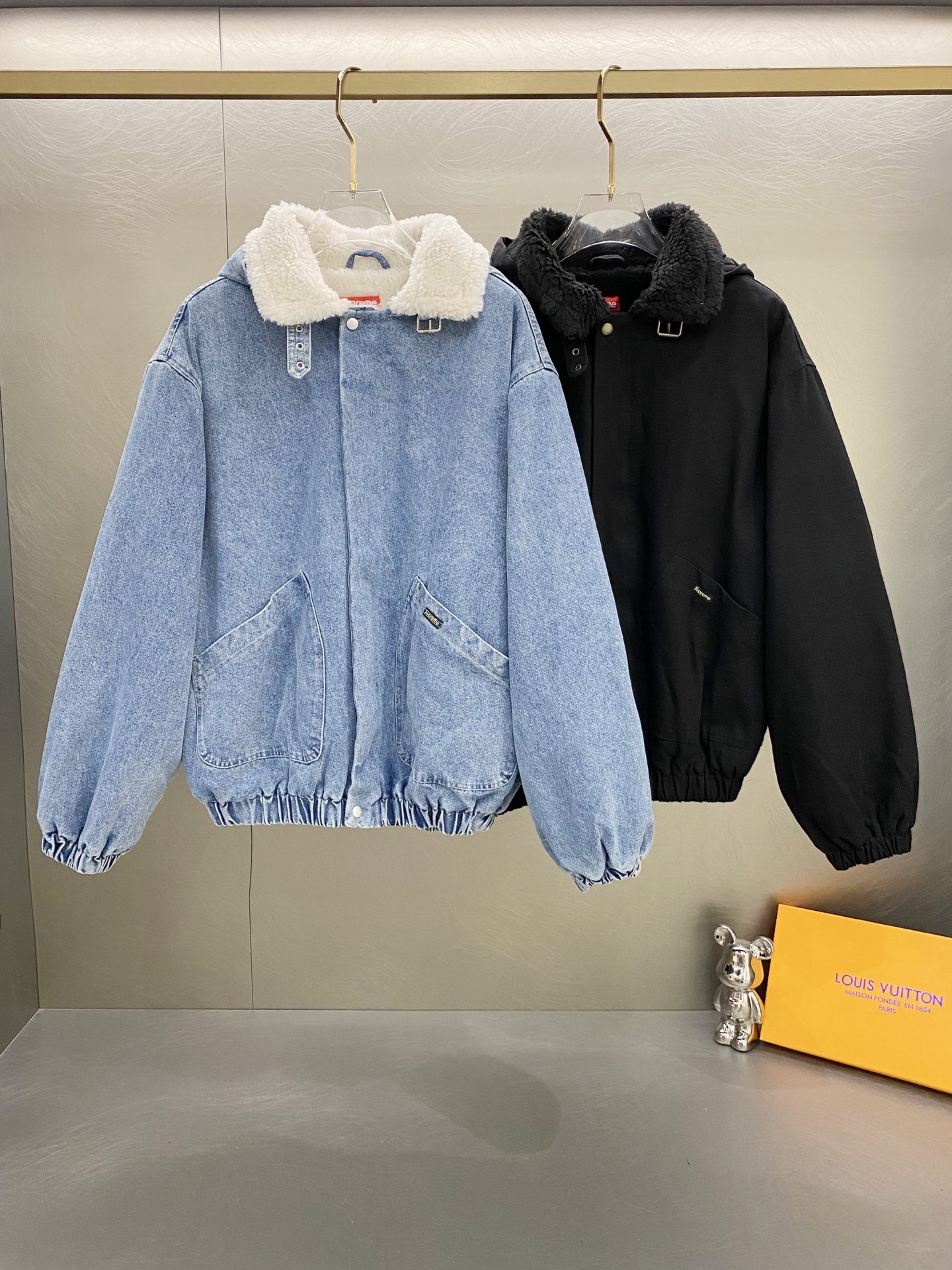 Sup FW24 WEEK6 Faux Shearling Lined Bomber Jacket 458047