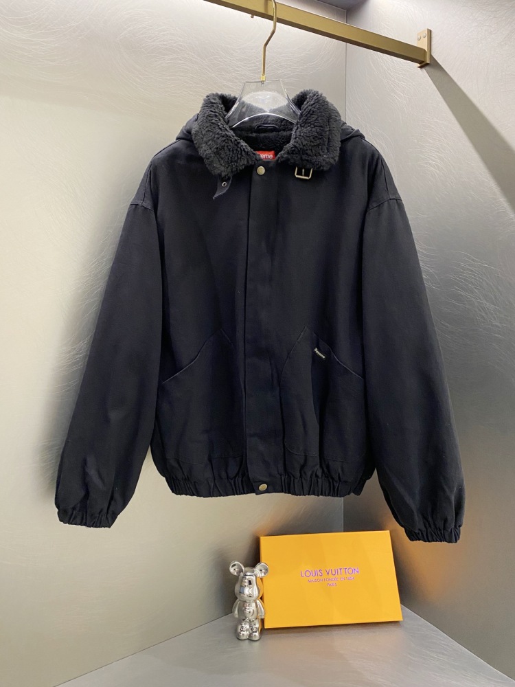 Sup FW24 WEEK6 Faux Shearling Lined Bomber Jacket 458047