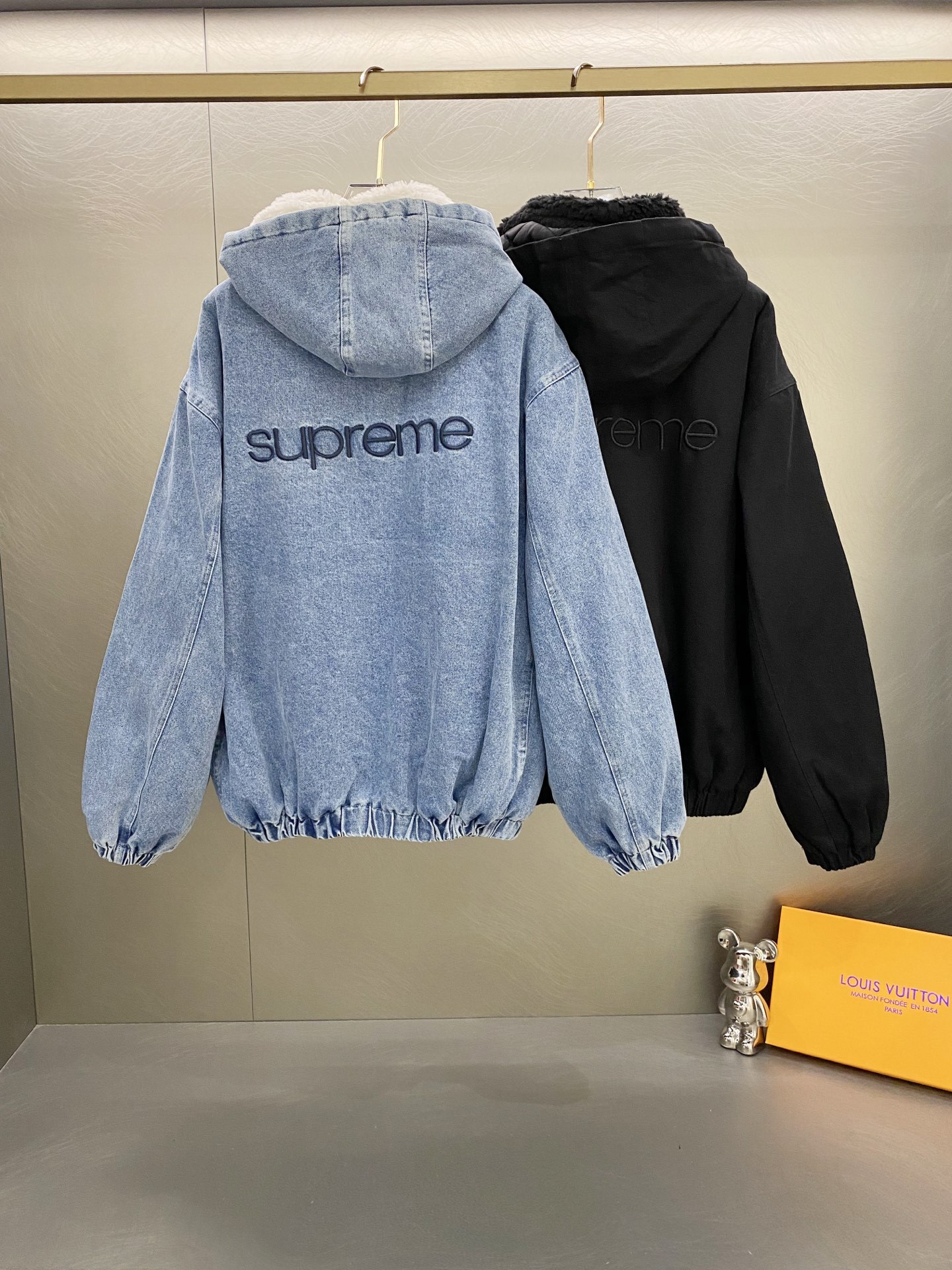 Sup FW24 WEEK6 Faux Shearling Lined Bomber Jacket 458047