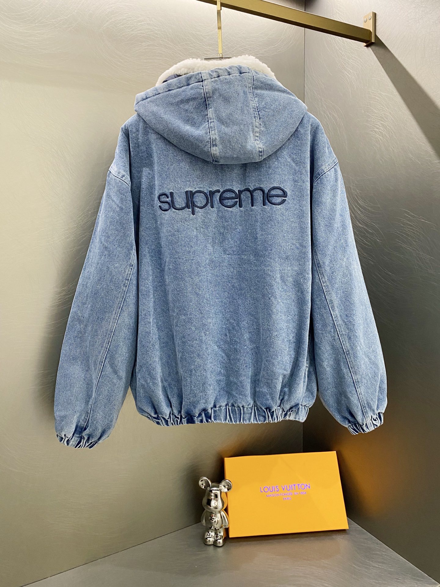 Sup FW24 WEEK6 Faux Shearling Lined Bomber Jacket 458047