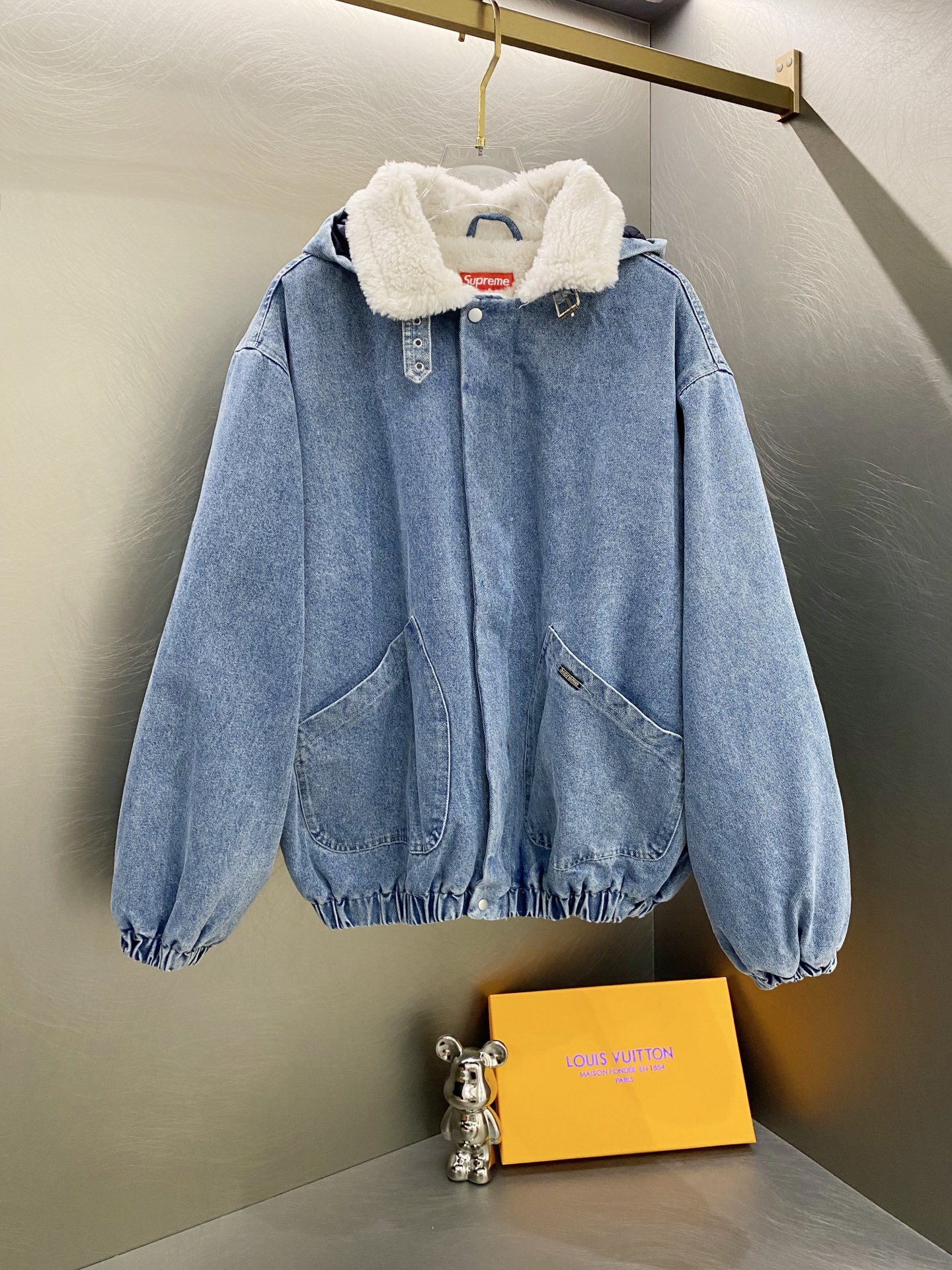 Sup FW24 WEEK6 Faux Shearling Lined Bomber Jacket 458047