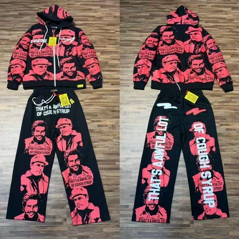 Thats A Awful Lot Of Cough Syrup Humans Printing Hoodie And Sweatpants 3 Colors
