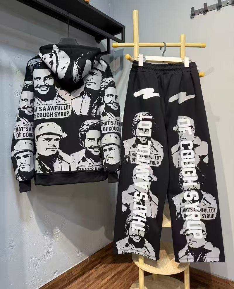 Thats A Awful Lot Of Cough Syrup Humans Printing Hoodie And Sweatpants 3 Colors