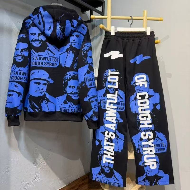 Thats A Awful Lot Of Cough Syrup Humans Printing Hoodie And Sweatpants 3 Colors