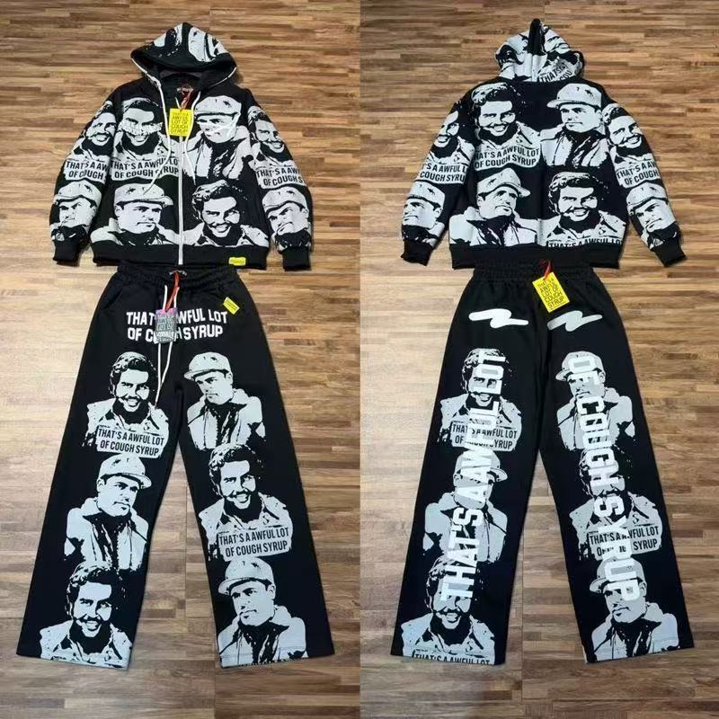 Thats A Awful Lot Of Cough Syrup Humans Printing Hoodie And Sweatpants 3 Colors
