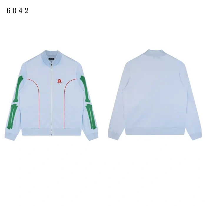 AM Embroidered Logo Bone Jacket & Pants Set 4 colors