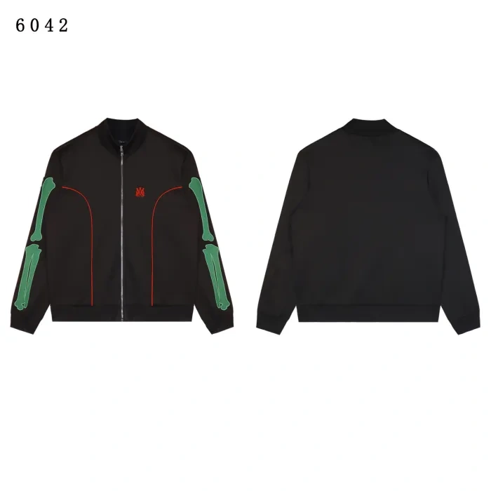 AM Embroidered Logo Bone Jacket & Pants Set 4 colors
