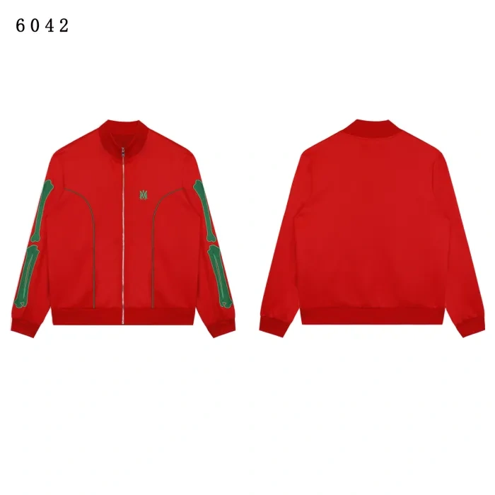 AM Embroidered Logo Bone Jacket & Pants Set 4 colors