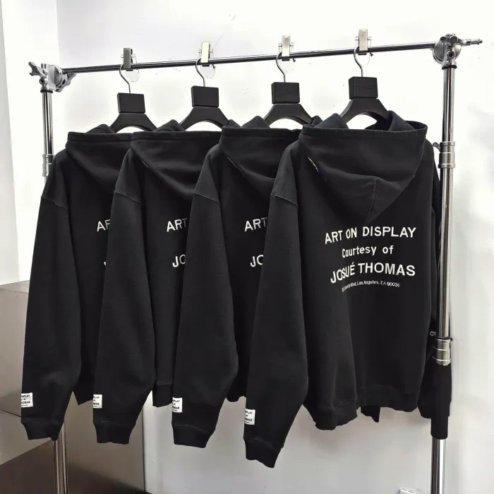 GD 1:1 quality version Embroidered Hand-Painted G-Leather Hoodie 2 colors