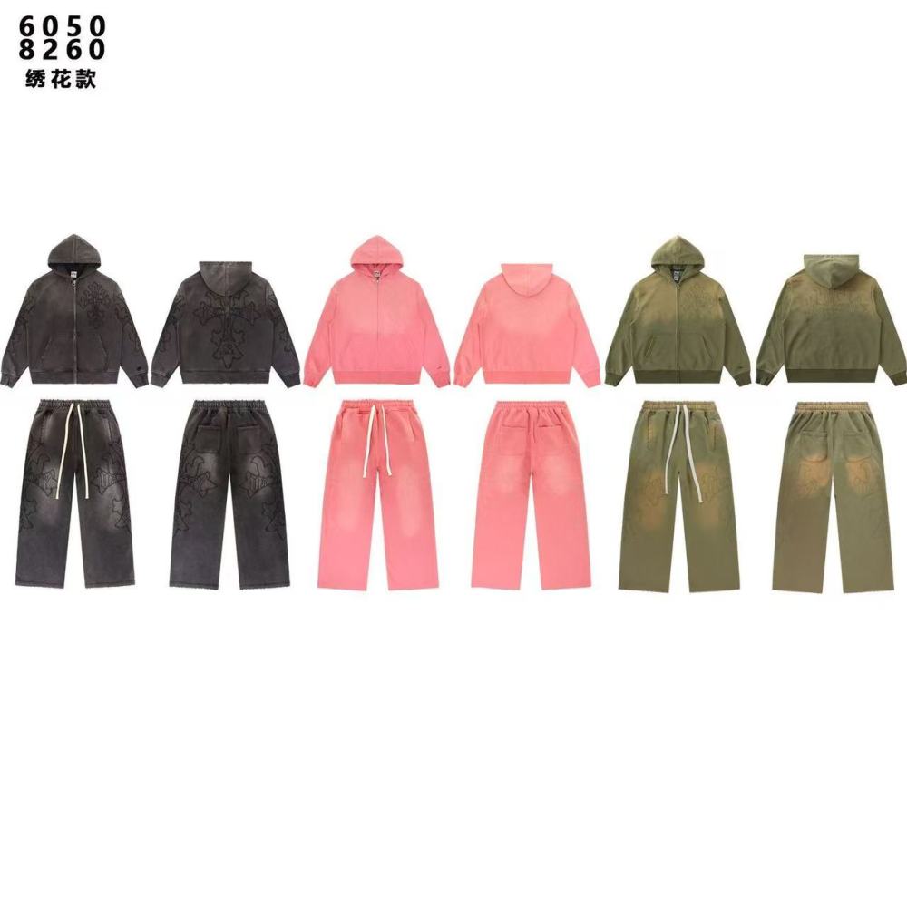 Vale Forever Anthem Washed Material Zip Up Hoodie Pants 3 Colors